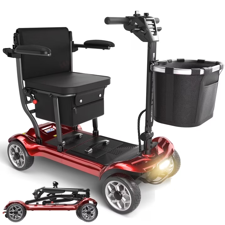 Foldable mobility scooter