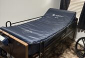 Medline Full Electric Hospital Bed with Meridian Medical Satin-Air Mattress