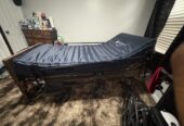 Medline Full Electric Hospital Bed with Meridian Medical Satin-Air Mattress