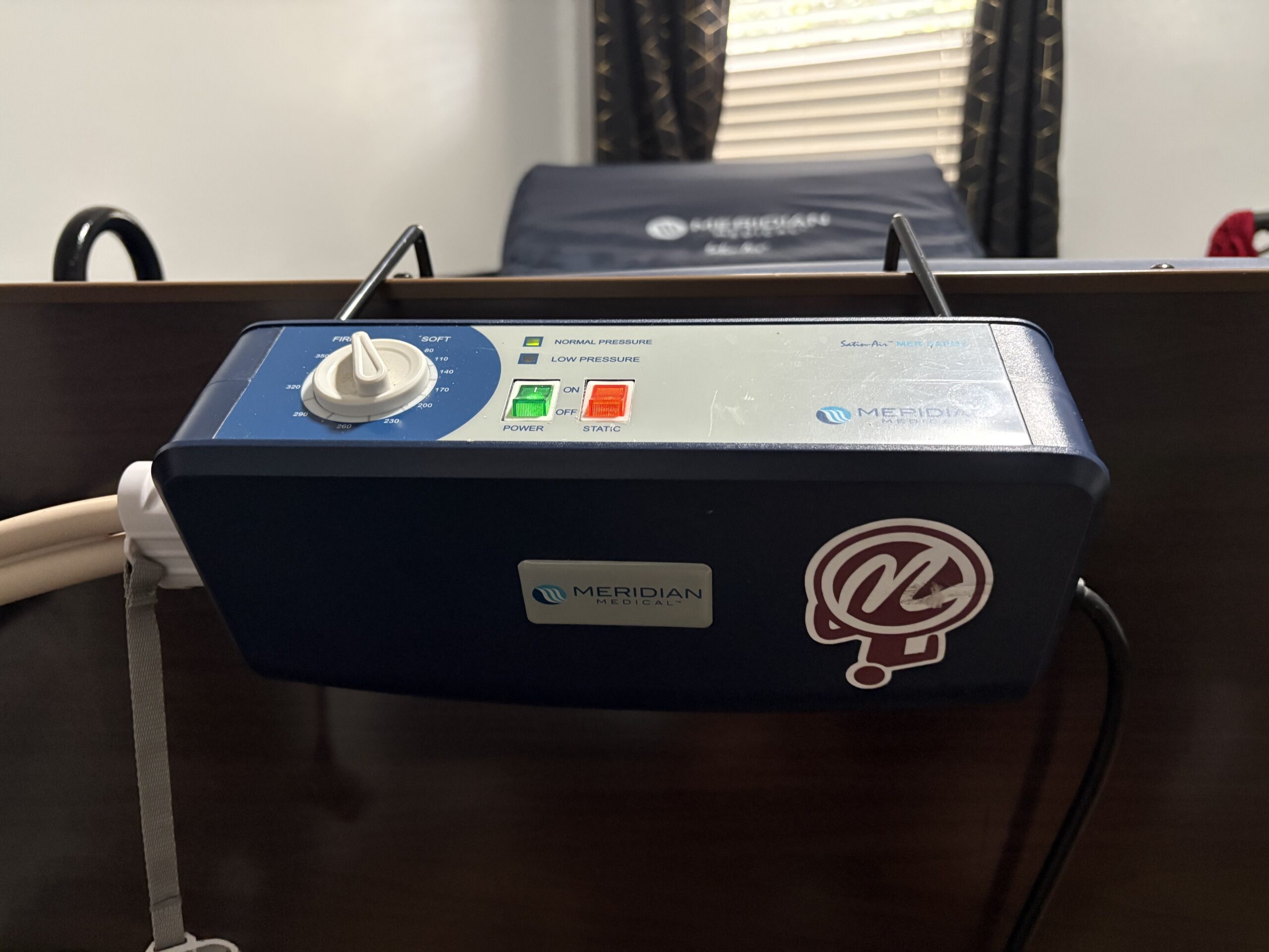 Medline Full Electric Hospital Bed with Meridian Medical Satin-Air Mattress